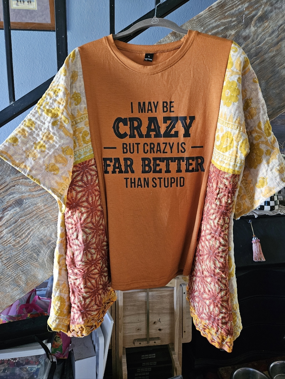 Upcycled Shirt With Kantha
